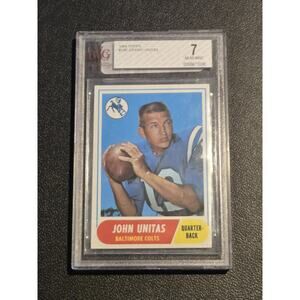 1968 Topps #100 John Unitas BVG 7